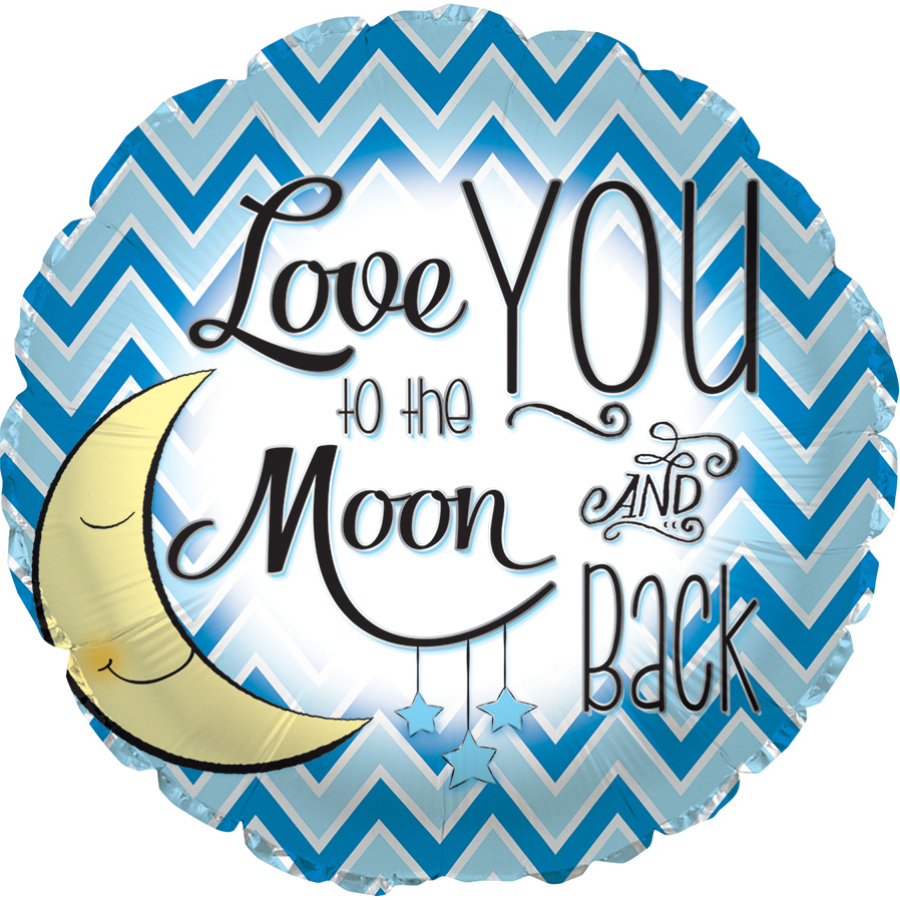 Love You to the Moon Boy 18" Pkg