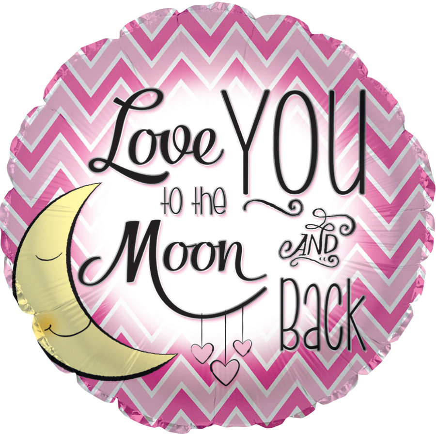 Love You to the Moon Girl 18" Pkg