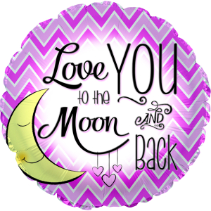 Love You to the Moon Girl 18" Pkg