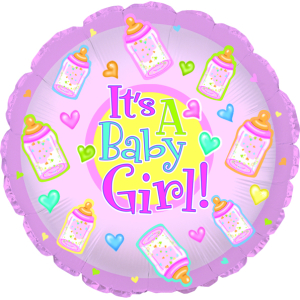 Baby Girl Bottles 18" Pkg
