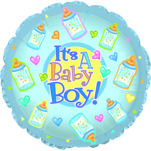 Baby Boy Bottles 18" Pkg
