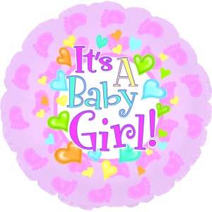 Baby Girl Footsies 18" Pkg