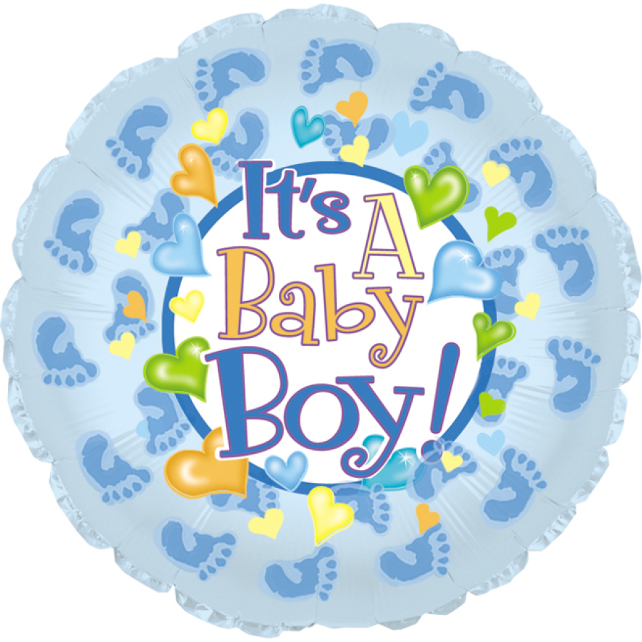 Baby Boy Footsies 18" Pkg