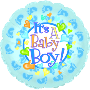 Baby Boy Footsies 18" Pkg