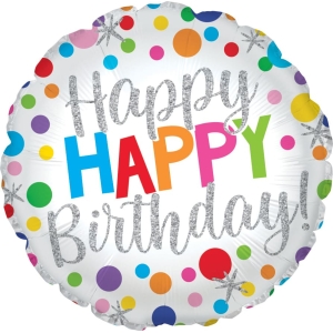Happy Happy Big Dots 18" Pkg