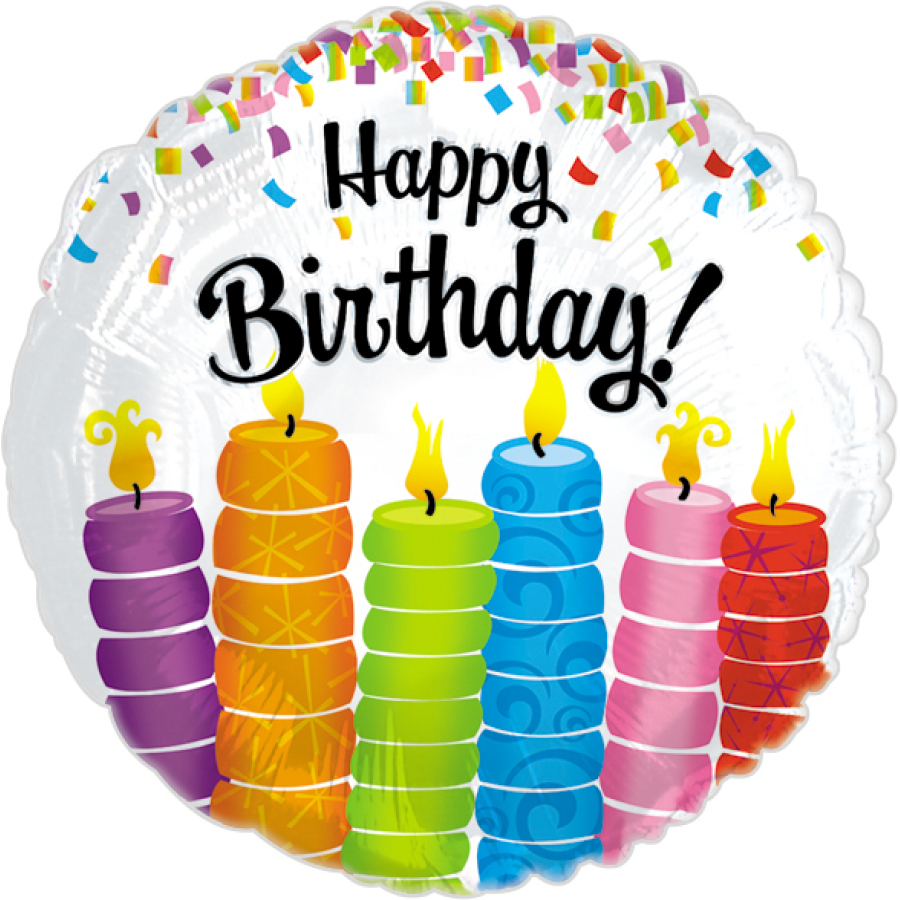 HB Colorful Candles 18"Pkg