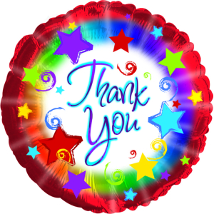 Thank You Burst 18" Pkg