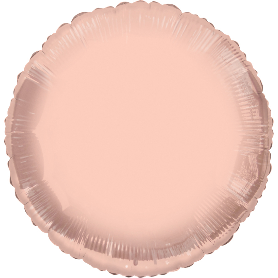 Round Rose Gold 18" Flat