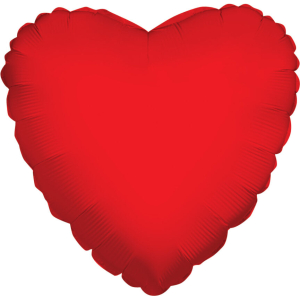 Heart Red 18" Flat