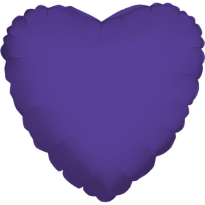 Heart Purple 18" Flat