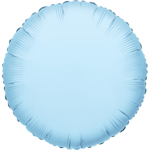 Round Light Blue 18" Flat
