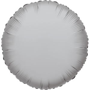 Round Silver 18" Flat