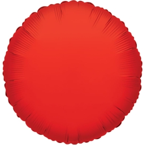 Red Round 18" Flat