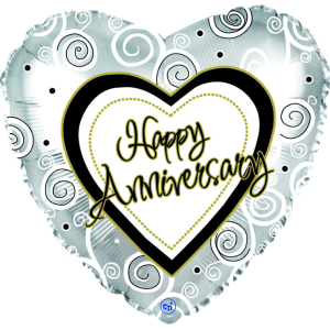 Anniversary Swirls 18" Pkg