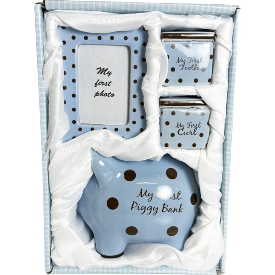 Piggy Bank Gift Set - Boy