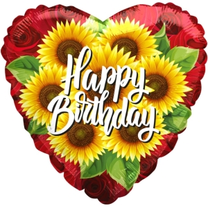 HB Sunflowers w Roses 18" Pkg
