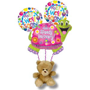 32752 Speedy Recovery Turtle Plush Bouquet
