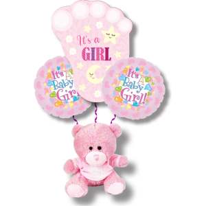 32754 Girl Footprint Plush Bouquet