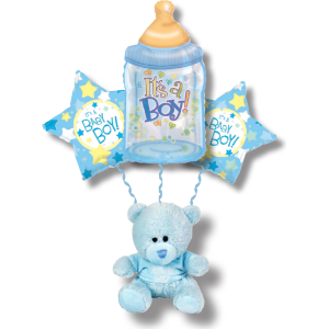 32756 Boy Bottle Plush Bouquet