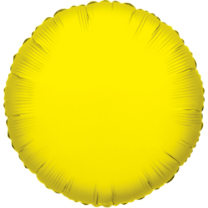 Round Yellow 18" Flat