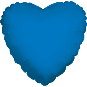 Heart Royal Blue 18" Flat