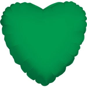 Heart Emerald 18" Flat