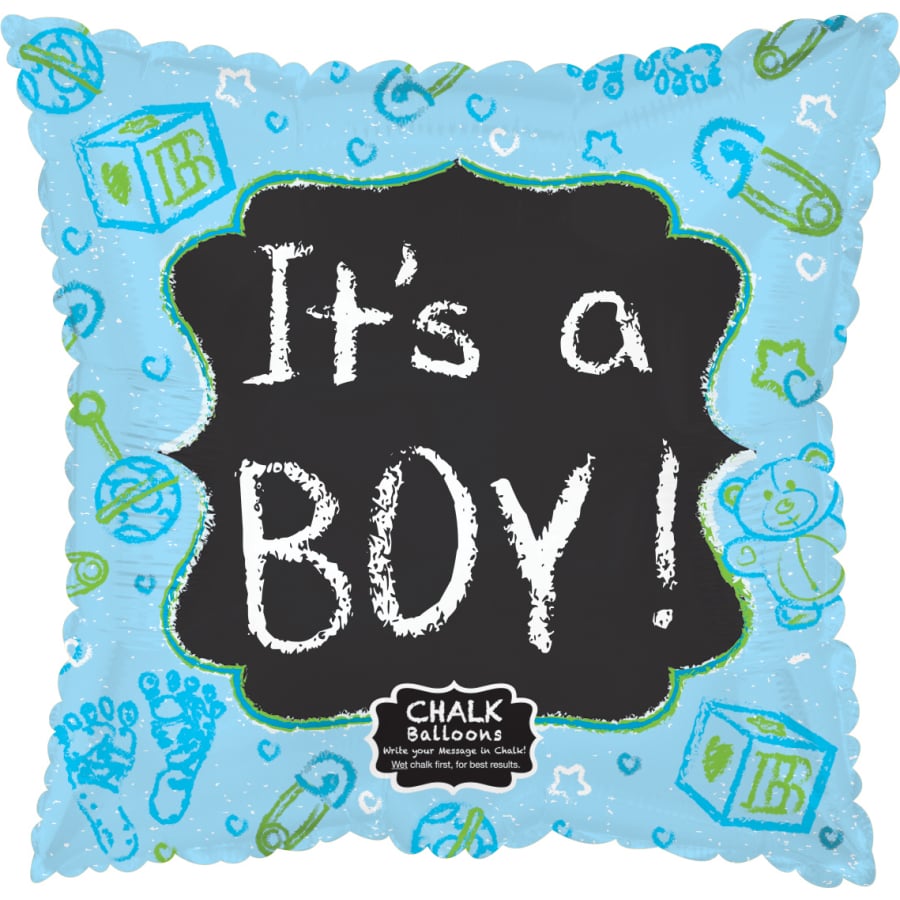 Baby Blue Chalkboard 18" Pkg