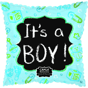 Baby Blue Chalkboard 18" Pkg
