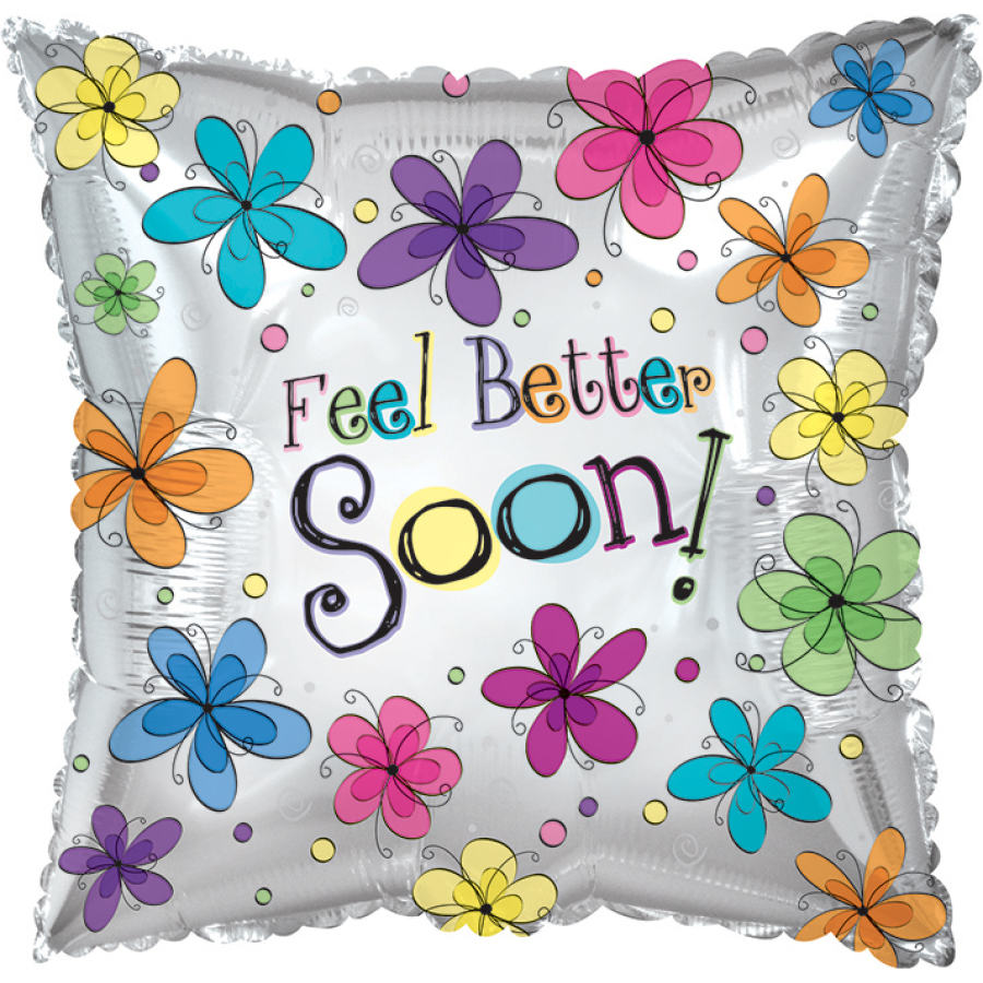 Feel Better Soon Floral 18" Pkg