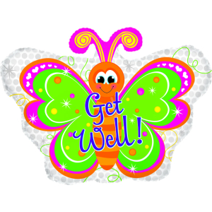 GW Bright Butterfly 22" Shape Pkg