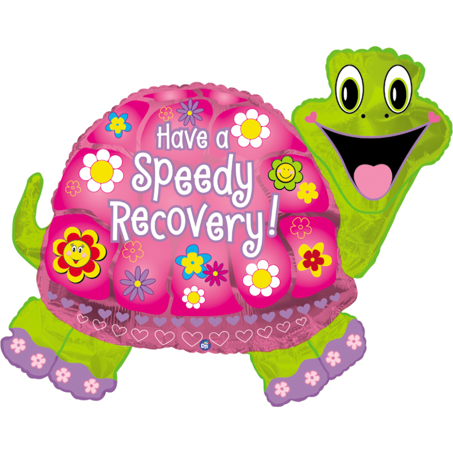 Speedy Recovery Turtle 31" Shape Pkg