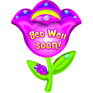Get Well Soon Tulip 28" Shape Pkg