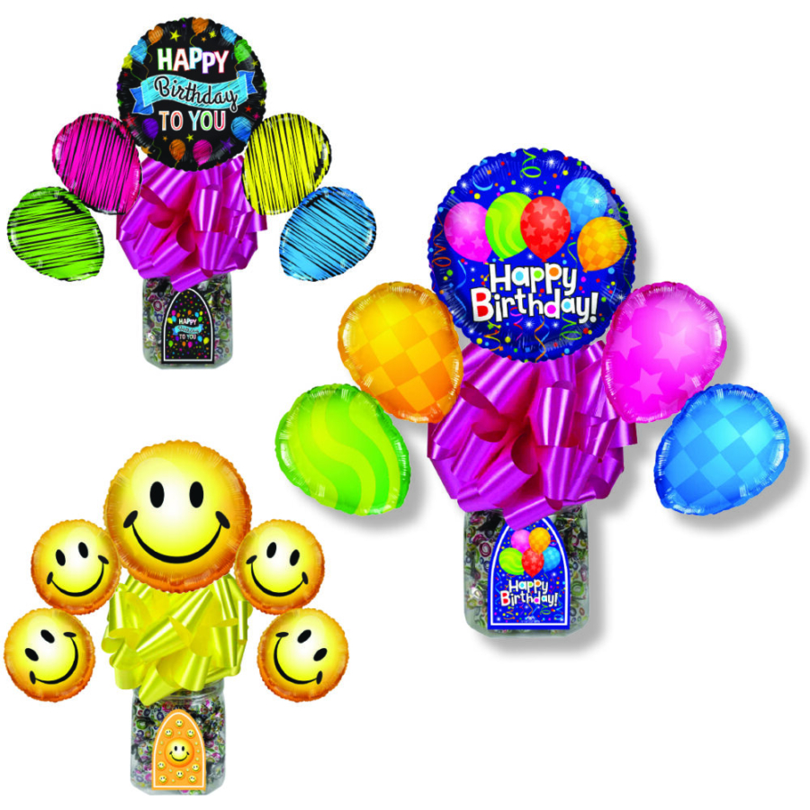 Deluxe Balloon Treats - Happy Birthday