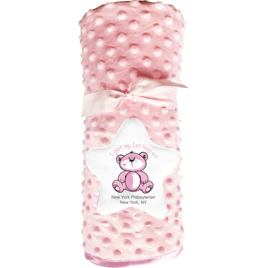 Blanket Custom Embroidered - Teddy Bear Girl