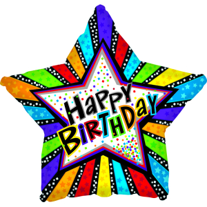 HB Day Stripes w Stars 18" Pkg