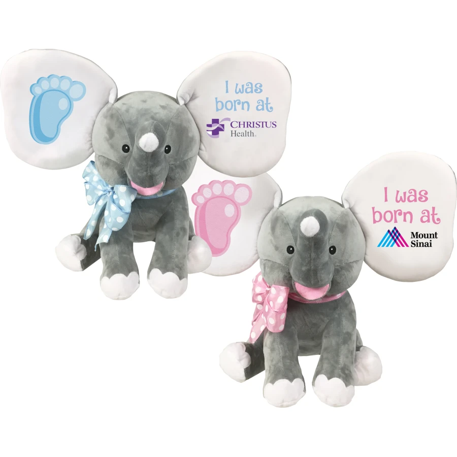 Mix and Match Embroidered Footprint Elephants