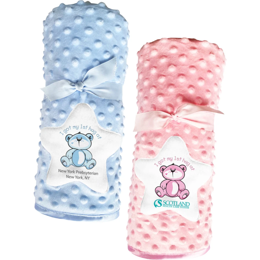 Mix and Match Embroidered Teddy Bear Blankets