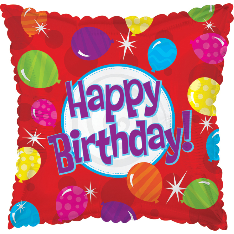 HB Bright Balloons 18" Pkg