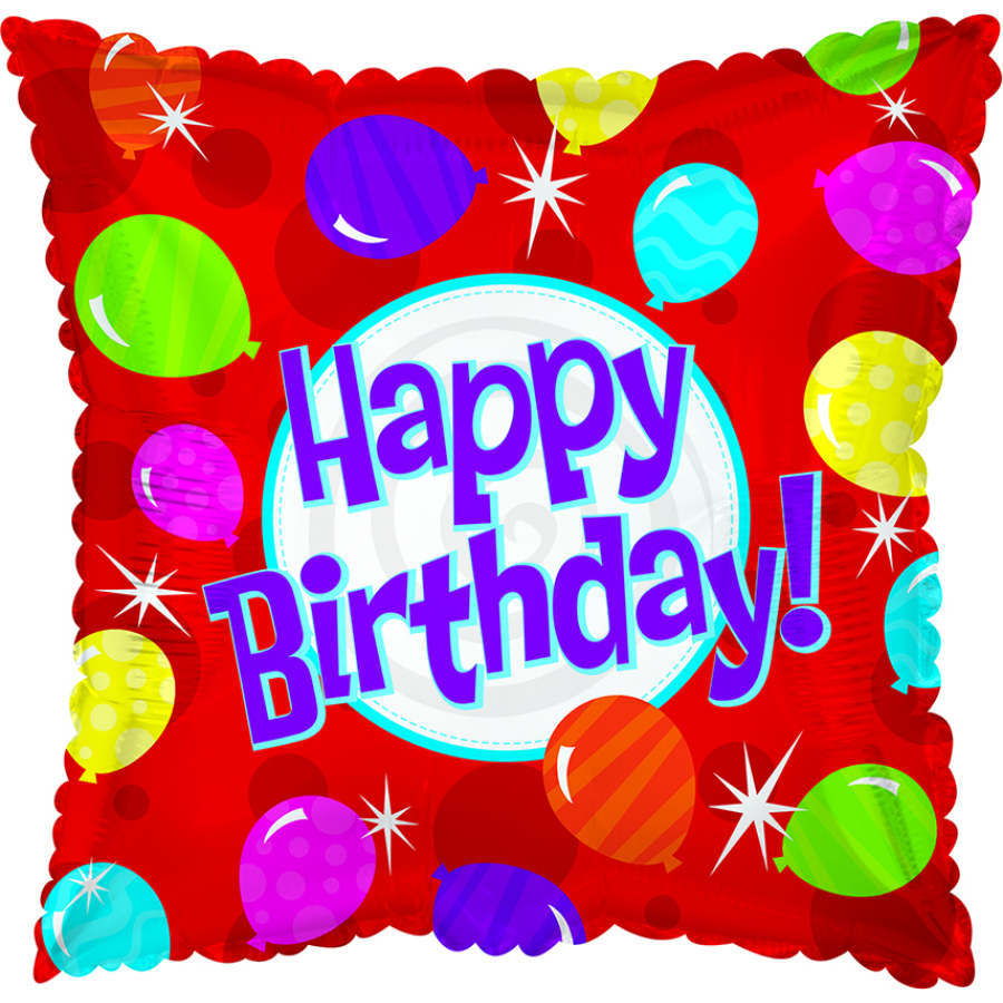 HB Bright Balloons 18" Pkg